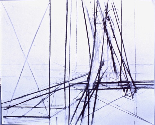 Figure Study, 18" x 22", charcoal on paper, 1978. Figure Study, 18" x 22", charcoal on paper, 1978.